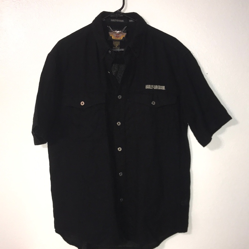 Men’s Harley Davidson Short Sleeve Button Down